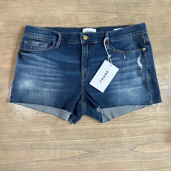 FRAME Denim Cutoff Jean Shorts size 32 - Picture 5 of 10